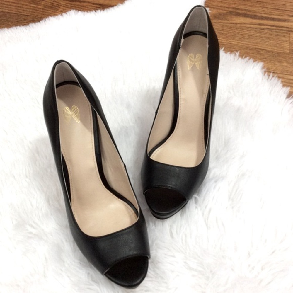 💲🟡 Victorias Secret Angel Platform Peep Toe Heels